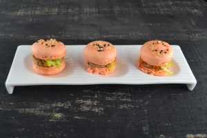 Chicken Liver Mousse Macaroons with Pumpkin, Passion Fruit, Sesame at Ad lib in Harrisburg